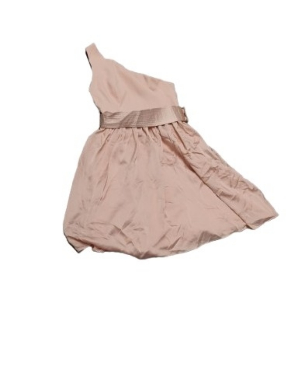 Vera Wang White Women's Pink Bridesmaid One Shoulder Dress